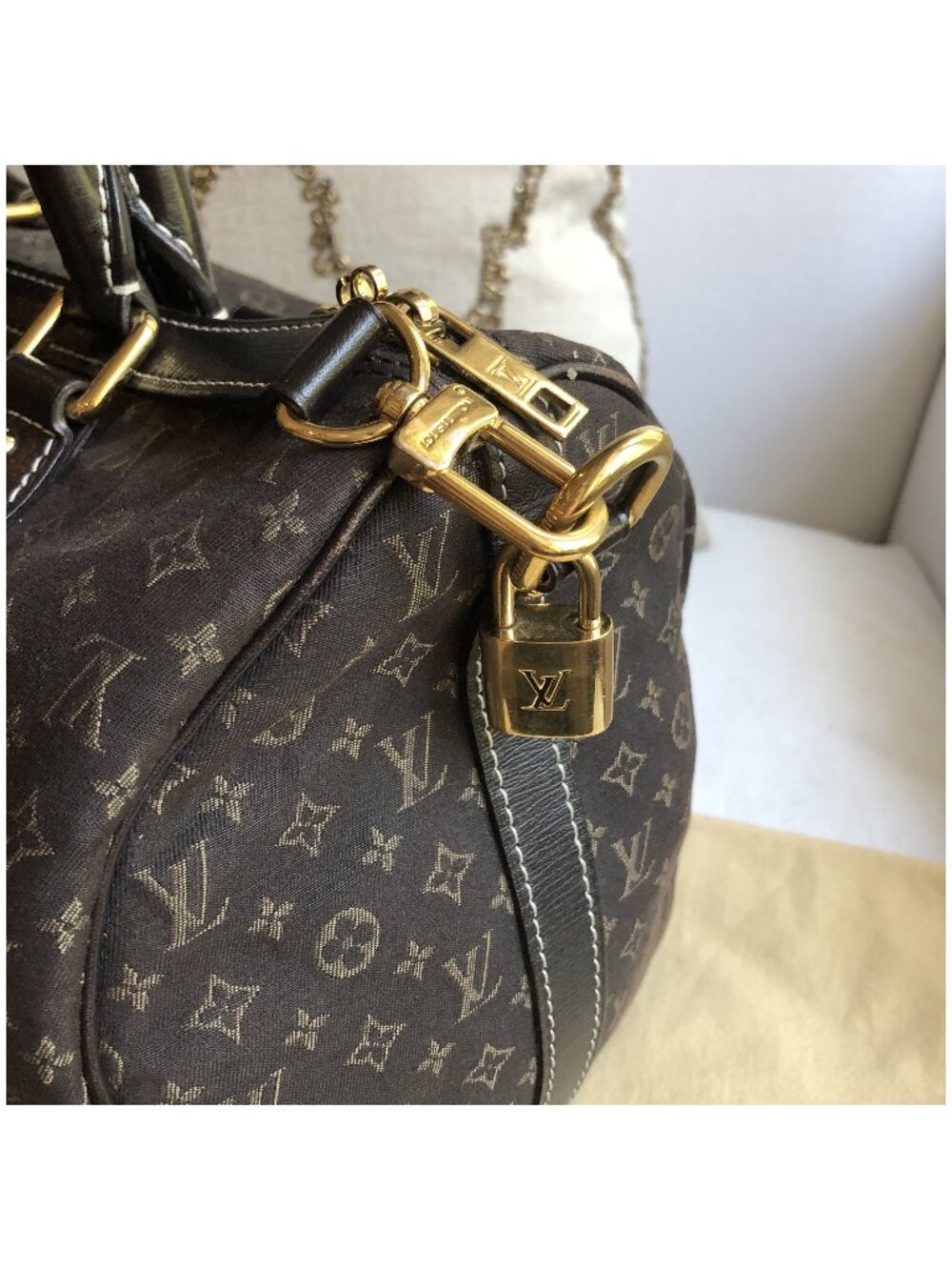 LOUIS VUITTON Idylle Speedy Bandouliere 30 Fusain Monogram Bag - Picture 3 of 16